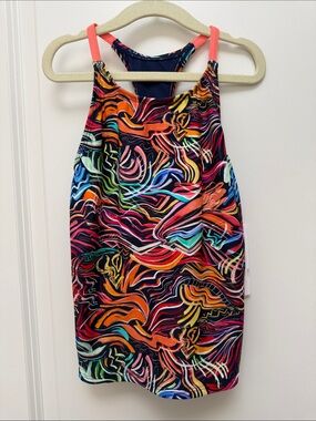 Athleta Girl Field Day Tankini Top Size M 8-10